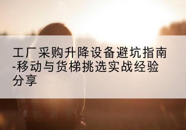 黄浦区移动式升降机怎么选-工厂采购升降设备避坑指南-移动与货梯挑选实战经验分享